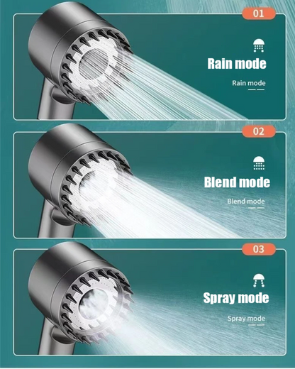 Ducha Alta presión Masajeadora 3 en 1