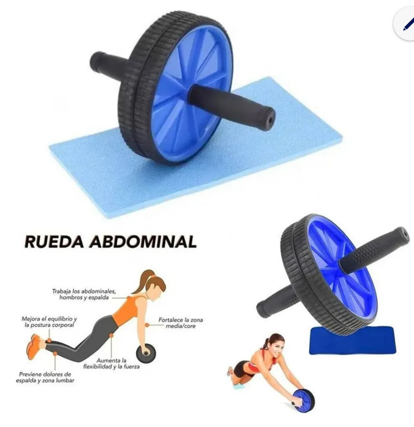 RUEDA DE EJERCICIO ABDOMINAL