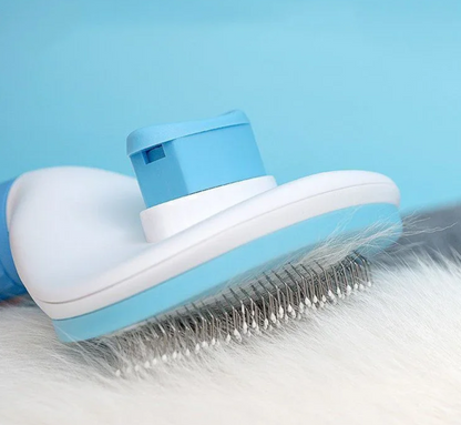 Cepillo removedor de pelo con botón