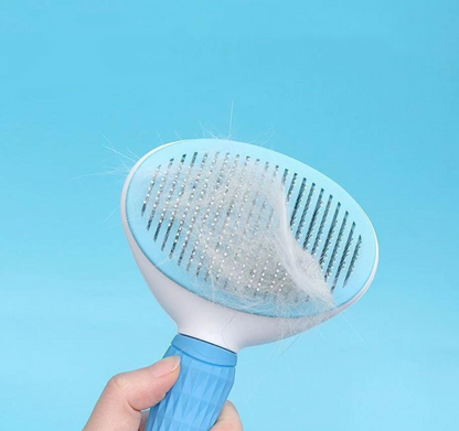 Cepillo removedor de pelo con botón